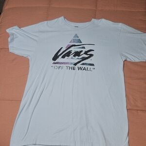 Vans White and Multicolor Graphic Tee